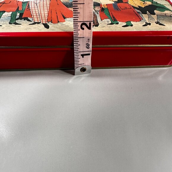 Charles Dickens Christmas Carolers Candy Tin Vintage Candle Tin Home 1960 - Picture 10 of 13